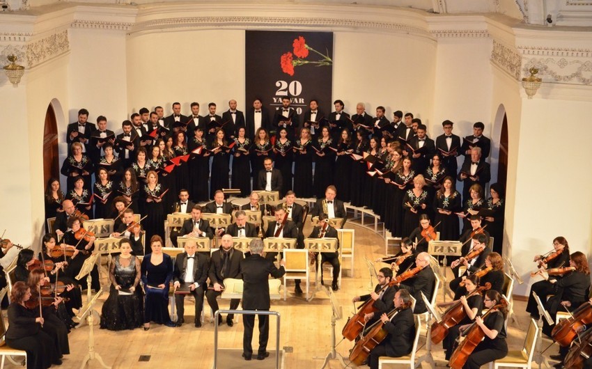 Filarmoniyada 20 Yanvar faciəsinə həsr olunmuş anım tədbiri keçirilib
