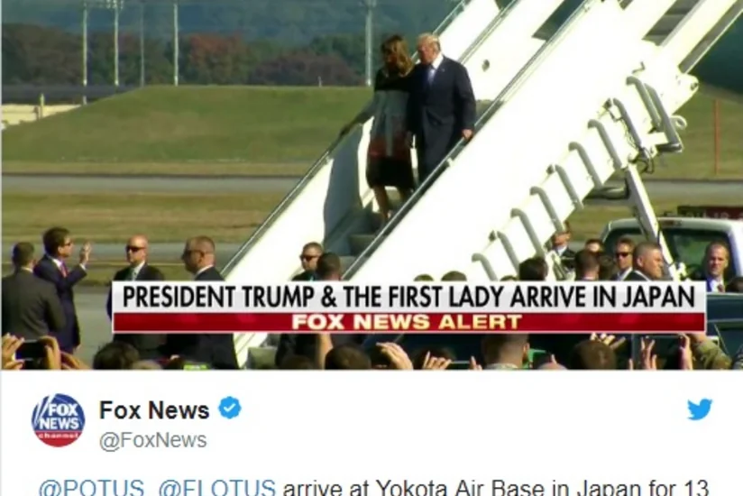 Tramp Yaponiyaya səfər edib