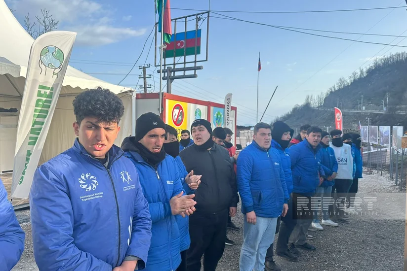 Экоакция на дороге Ханкенди-Лачын: демонстранты проявляют высокую активность и на 120-й день