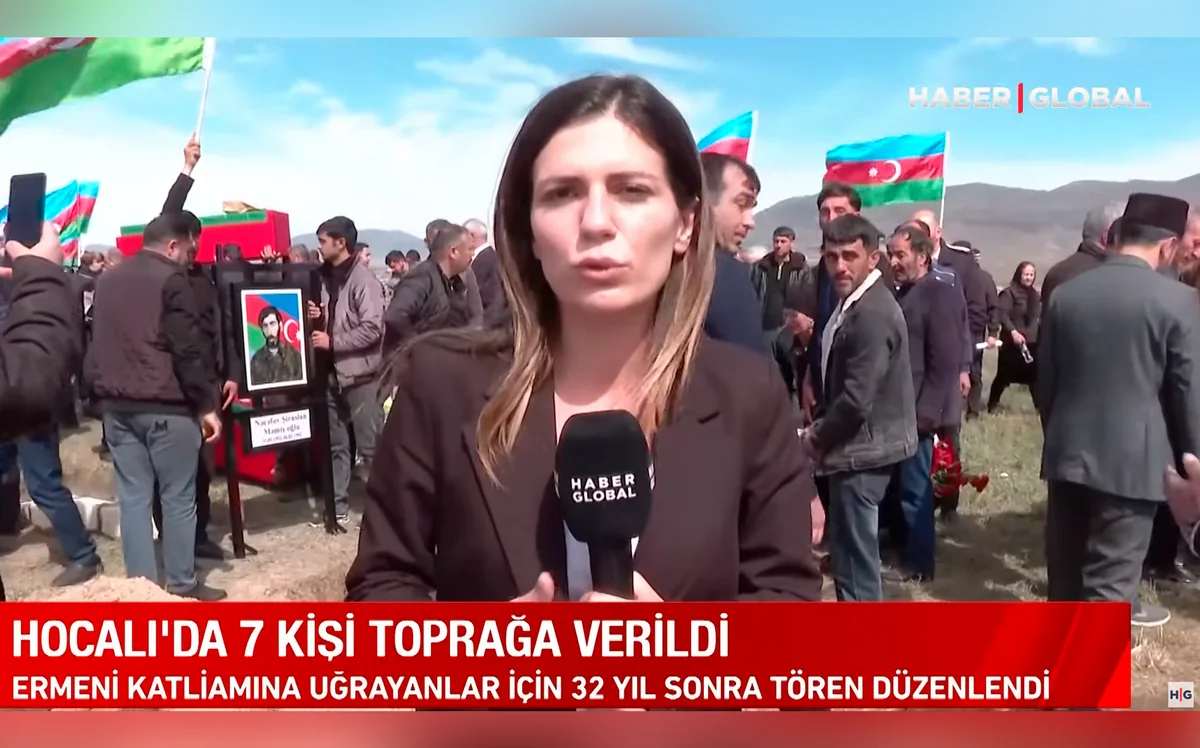 Haber Global Xocalı soyqırımı qurbanlarının dəfnindən süjet hazırlayıb