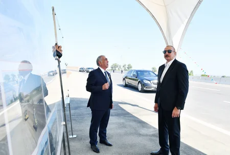 Prezident 102 kilometrlik Gəncə-Qazaxbəyli avtomobil yolunun açılışında iştirak edib - YENİLƏNİB