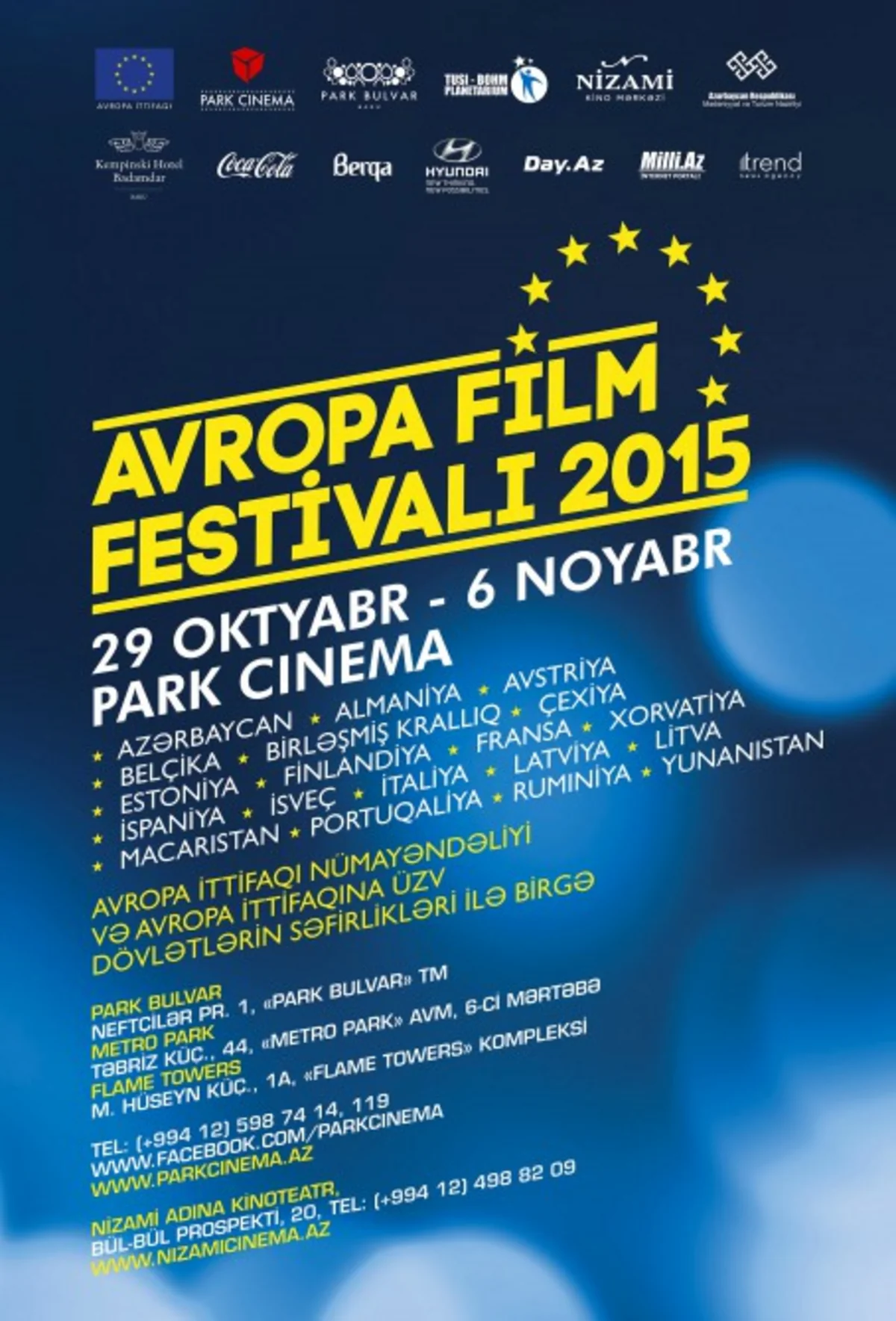 Contest for European Film Festival announced open