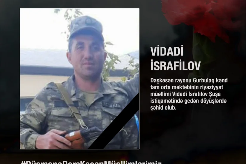 Düşmənə dərs keçən növbəti şəhid müəllim