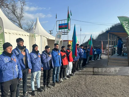 Eco-action on Khankandi-Lachin road: demonstrators highly active on 120th day