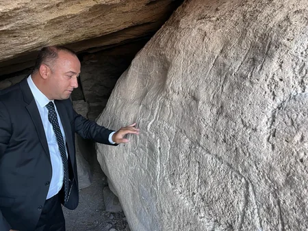 Даны указания по охране памятника Mağara в поселке Дюбенди