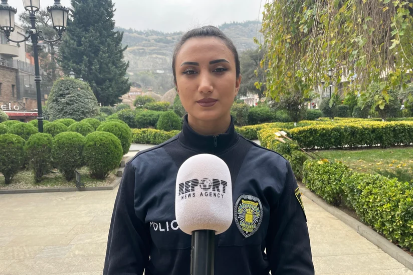 Gürcüstanda ilk azərbaycanlı qadın yol patrulu: “Ən yaxınım olsa da, qaydaları pozanı bağışlamaram”