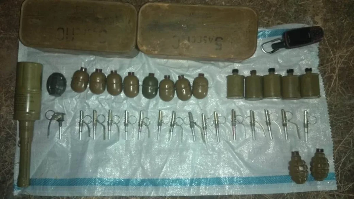 Tovuzda 16 ədəd qumbara və külli miqdarda silah-sursat tapılıb