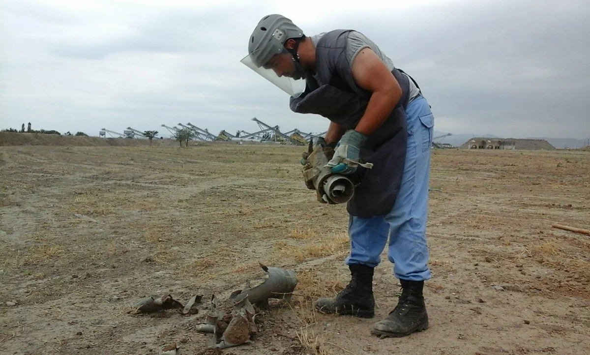 ​Tərtərdə partlamamış hərbi sursatlar aşkar olunub