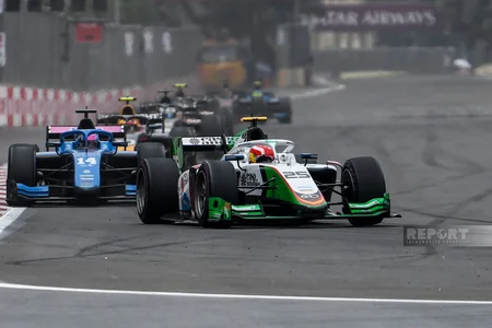 Oliver Bearmanın qalib gəldiyi “Formula 2” yarışından FOTOREPORTAJ
