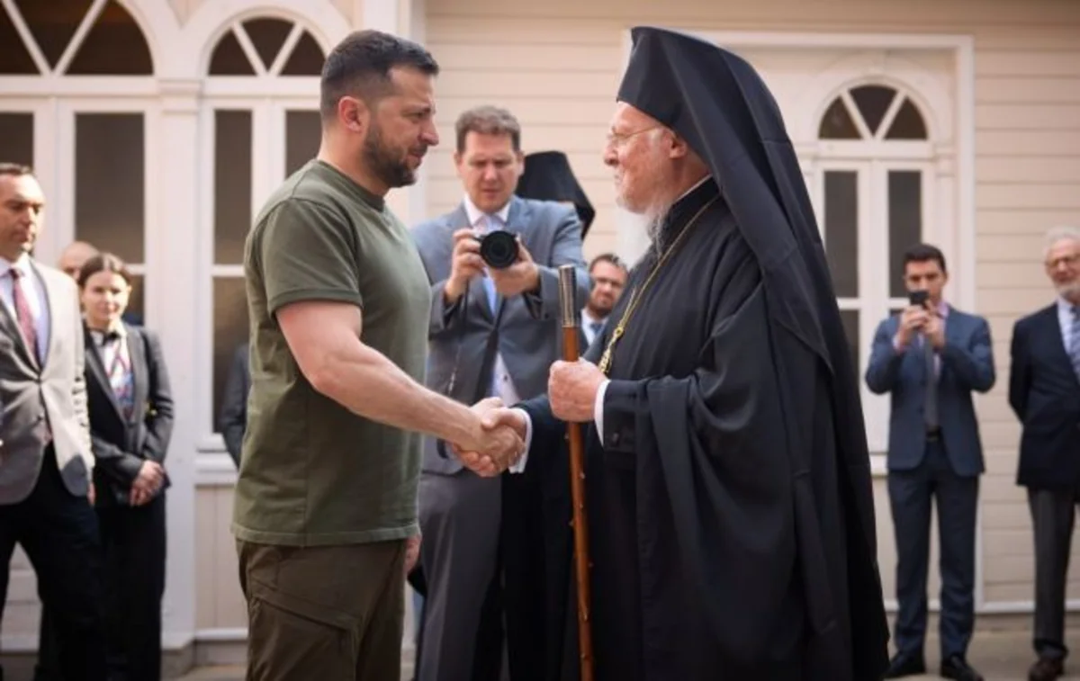 Zelenski Türkiyədə Patriarx Varfolomey ilə görüşüb