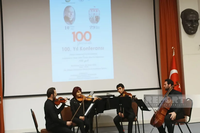 Ankarada Heydər Əliyevin anadan olmasının 100-cü ildönümü ilə bağlı konfrans keçirilib