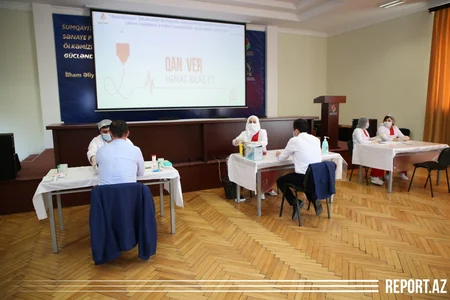 Kimyaçılar qanvermə aksiyasına qoşulub - VİDEO