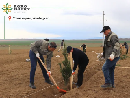 “Agro Dairy” “Hərəyə bir ağac əkək!” aksiyası keçirib
