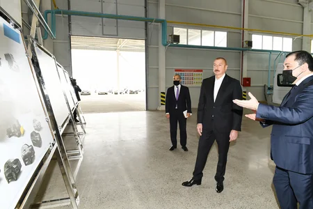 Prezident Hacıqabul Sənaye Məhəlləsinin açılışında iştirak edib - YENİLƏNİB