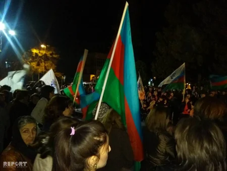 Zaqatalalılar seçkilərin nəticələrini bayram edirlər - VİDEO - FOTO