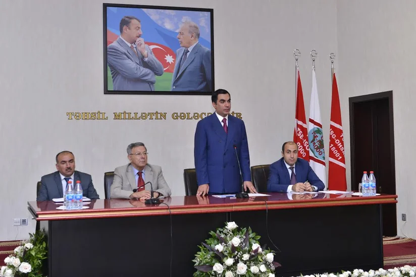 BHOS students distributed notebooks on Oil Workers Day