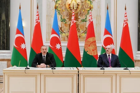 Azerbaijani, Belarus presidents make press statements