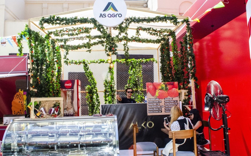 “AS Aqro”nun istehsal etdiyi çiyələklər İçərişəhərdə qida festivalında rəğbət qazanıb