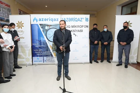 Azəriqaz Yevlaxda Açıq mikrofon aksiyası keçirib