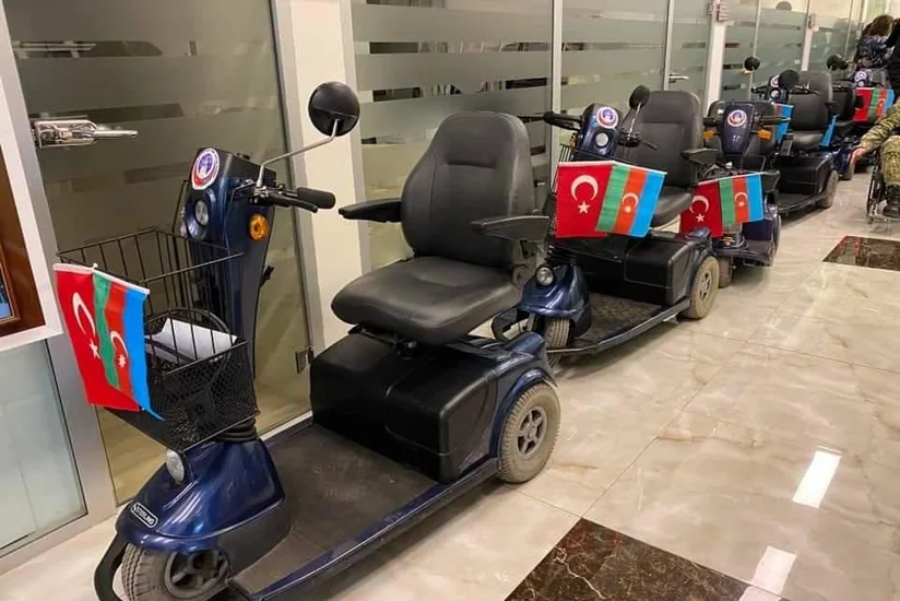 Sağlamlıq imkanları məhdud yüzədək qazi əlil arabaları ilə təmin edilib