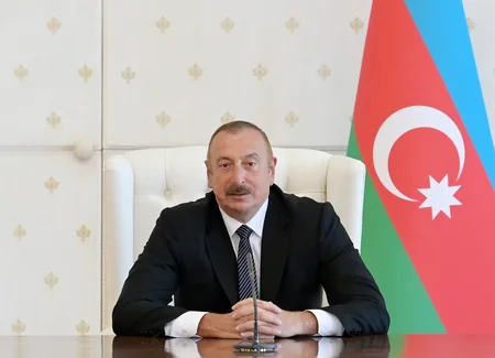President Ilham Aliyev receives members of Azerbaijan national mini-football team