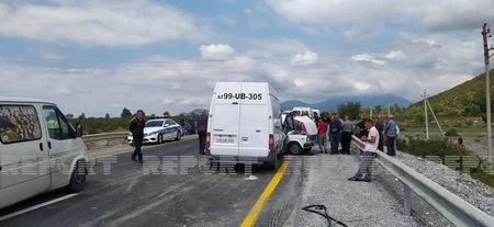 Oğuzda iki avtomobil toqquşub, sürücülərdən biri ölüb