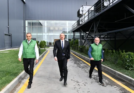 Prezident Zirədə zeytun emalı zavodunun açılışında iştirak edib - YENİLƏNİB