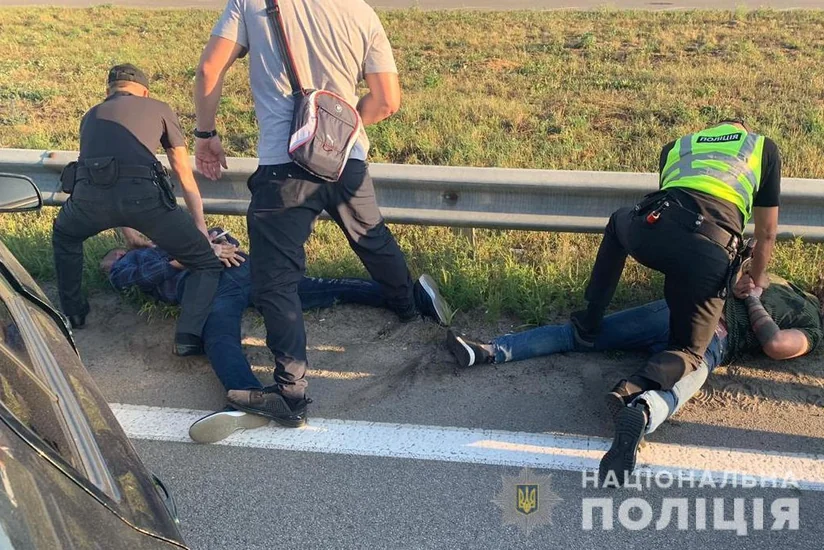 Ukraynada iş adamını qarət edən üç Gürcüstan vətəndaşı saxlanılıb - FOTO