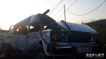 Tovuzda yol qəzasında ölənlərin sayı 2-yə çatıb - FOTO - YENİLƏNİB-2