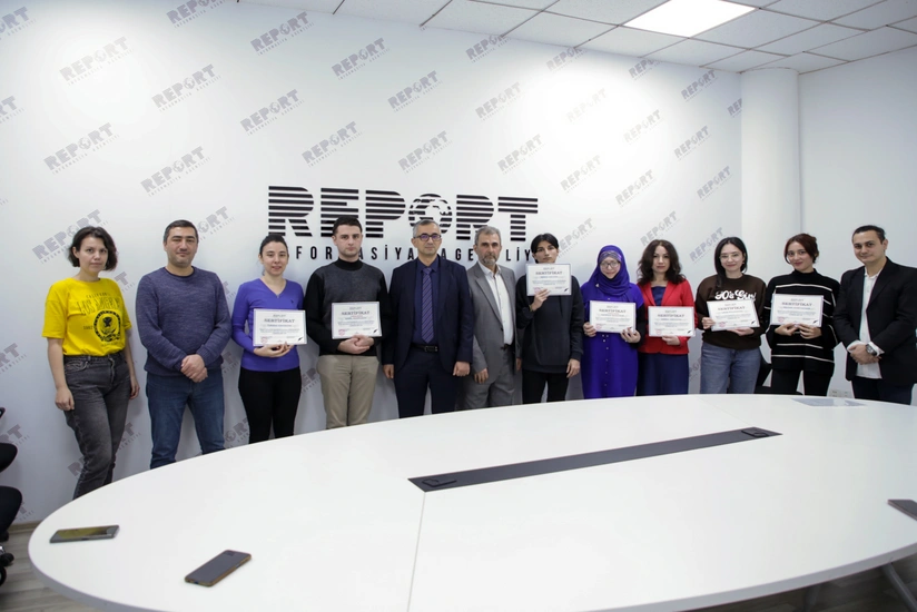 Report Media Məktəbində 15-ci qrupun təlim proqramı yekunlaşıb