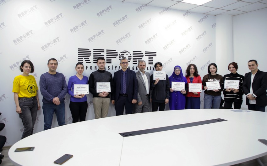 Report Media Məktəbində 15-ci qrupun təlim proqramı yekunlaşıb