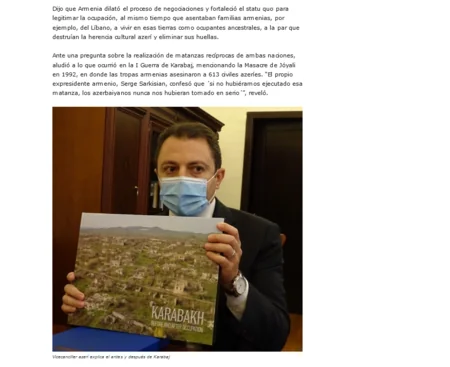 Peruvian media publishes Azerbaijani deputy FM's interview about Patriotic War 