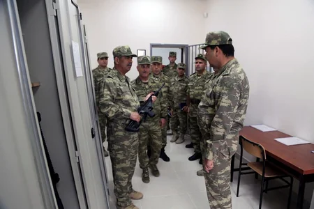 Minister of Defense took part in opening of military unit of Rocket and Artillery Troops in frontline zone
