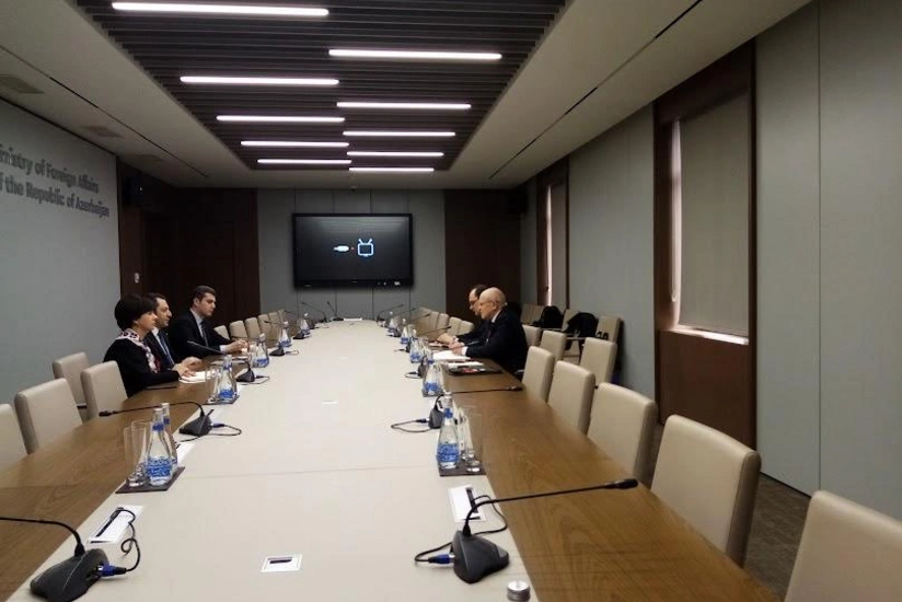 Elnur Məmmədov MDB Baş katibinin birinci müavini ilə görüşüb