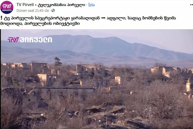 Gürcü telejurnalist: Ağdamda dini və mədəniyyət ocaqları məhv edilib