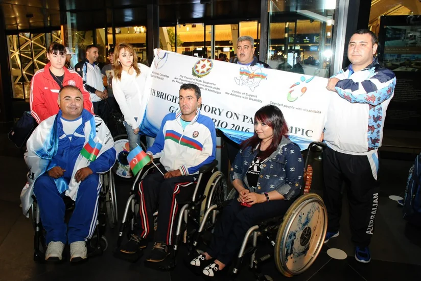 Azerbaijani Paralympic athletes left for Rio 2016