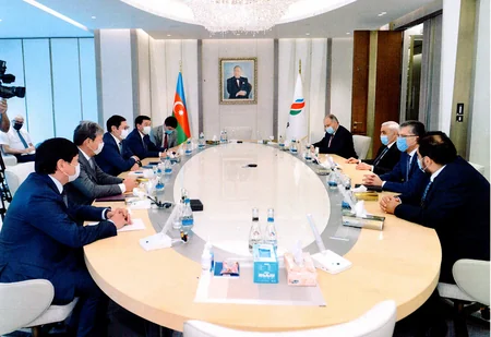 SOCAR-da Qazaxıstanın Milli Rifah Fondunun nümayəndə heyəti ilə görüş olub