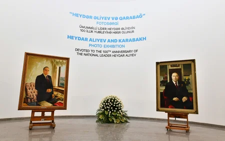 Şuşada Yaradıcılıq Mərkəzinin Heydər Əliyev Fondu tərəfindən aparılan bərpa işlərindən sonra açılışı olub