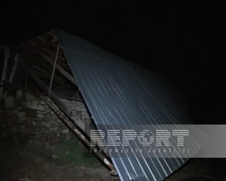 В Геранбое из-за сильного ветра возникли перебои с подачей электроэнергии