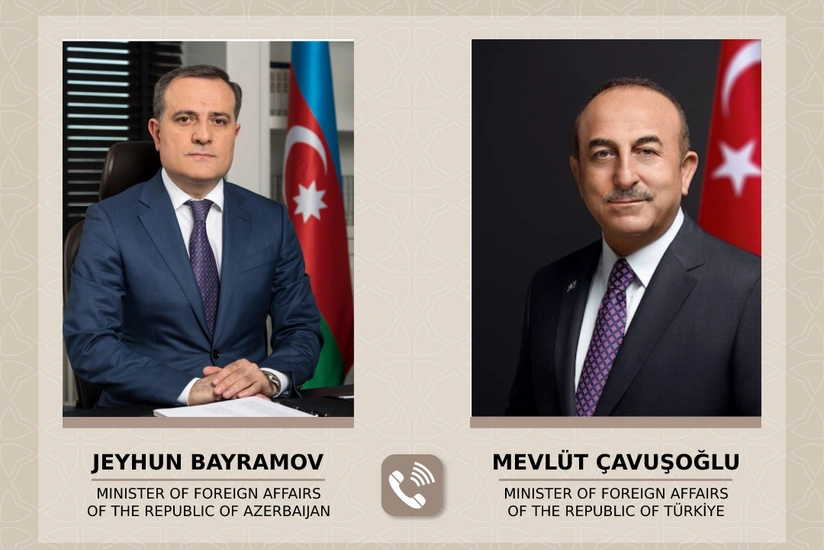 Jeyhun Bayramov holds phone conversation with Turkish FM