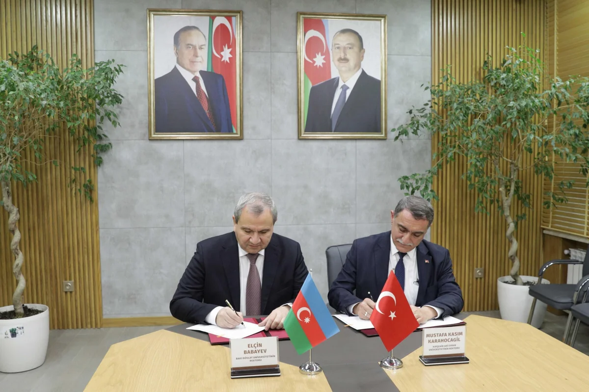BDU və Kırşehir Ahi Evran Universiteti arasında anlaşma memorandumu imzalanıb