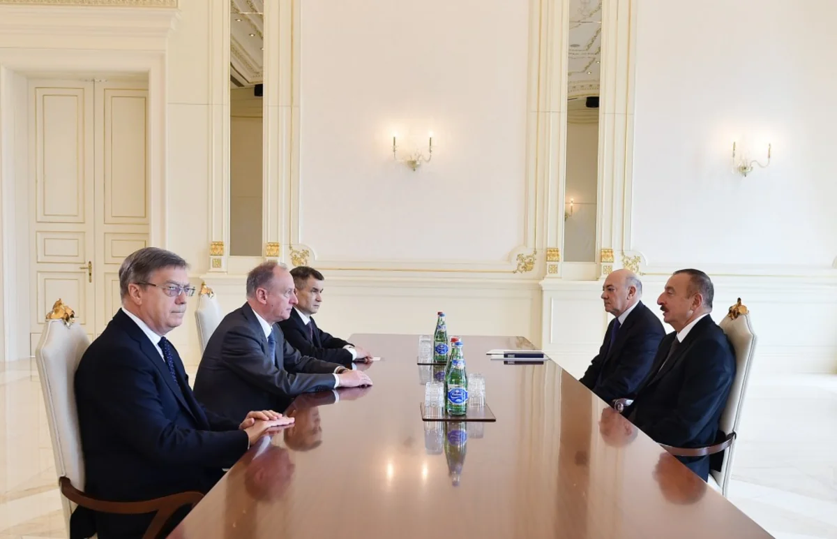 President Ilham Aliyev receives the Secretary of Security Council of Russia