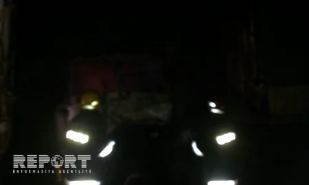 Lənkəranda İrana məxsus yük avtomobilləri yanıb: xəsarət alan var - FOTO