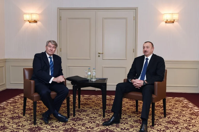Prezident İlham Əliyev Almaniya İqtisadiyyatının Şərq Komitəsinin sədri ilə görüşüb