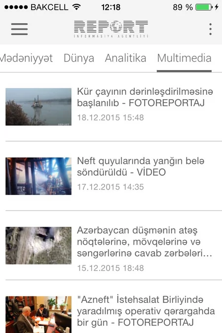 Report News Agency presents new mobile app designed for iOS platform