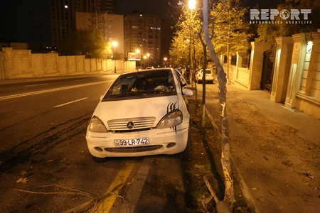 Bakıda sərxoş sürücü avtomobil ilə qarşı zolağa çıxaraq qəza törədib - FOTO - VİDEO - YENİLƏNİB