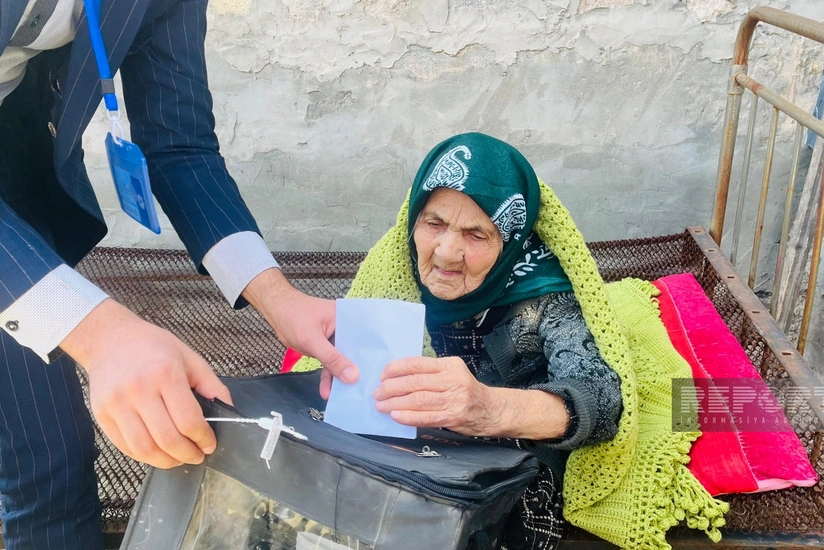 104-year-old woman votes in Nakhchivan