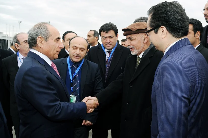 Əfqanıstan Prezidenti Azərbaycana rəsmi səfərə gəlib - FOTO