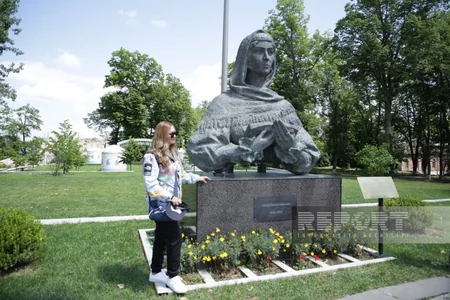 International travelers visit Shusha