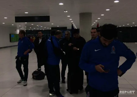 Azərbaycanın futbol millisi Zaqreb şəhərinə çatıb